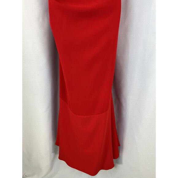NWT Badgley Mischka Red Beauty in a Bottle Formal Strapless Gown $725 - Picture 10 of 12